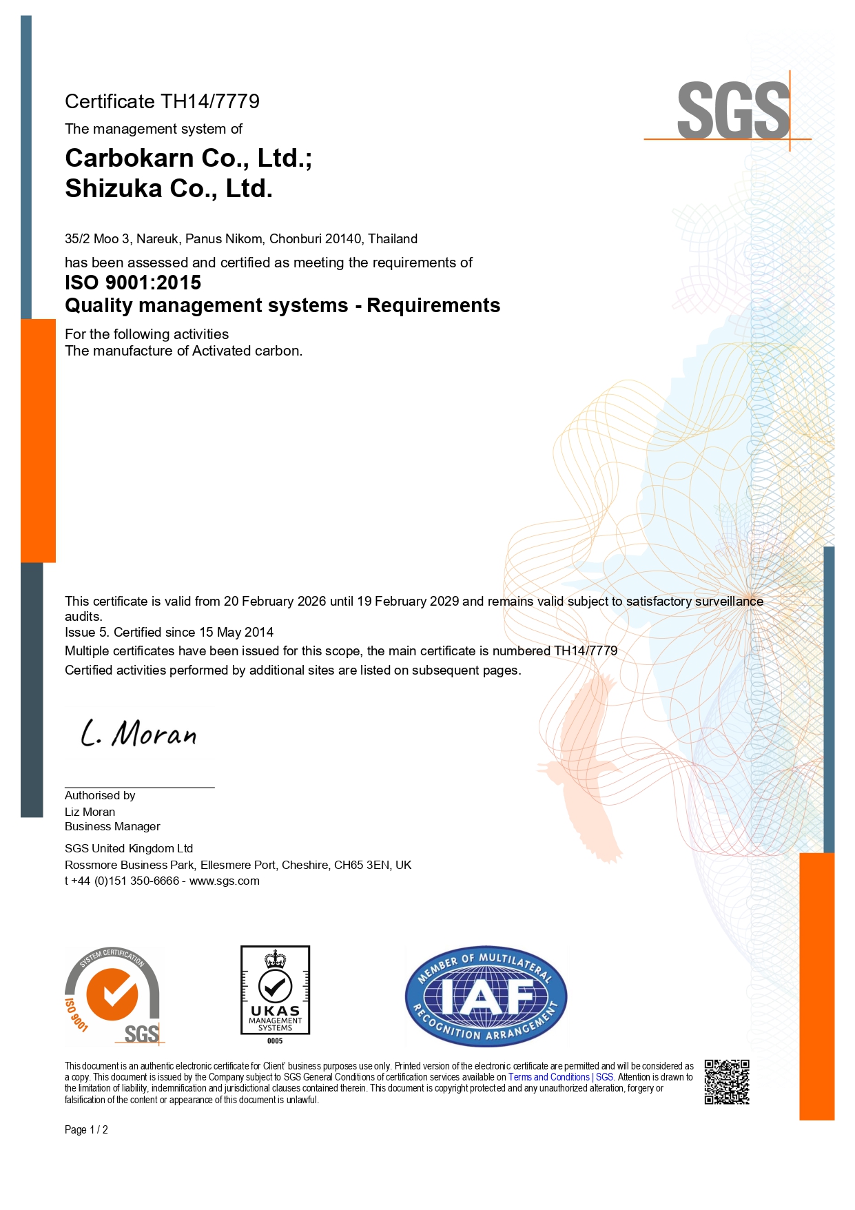 SGS_ISO 9001_2015_TH147779_UKAS CK SK 2029_page-01